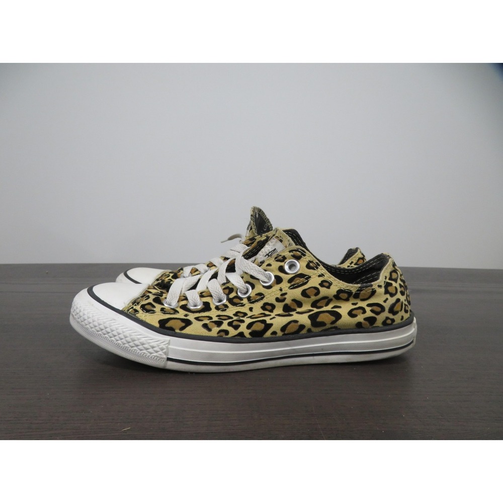 Converse Chuck Taylor All Star Shoes Womens 8 Brown Leopard Sneakers 131850F - Picture 4 of 10